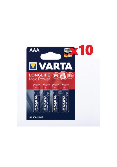 Varta 4703 Longlife Max Power Alkalin AAA İnce Kalem Pil 40'lı