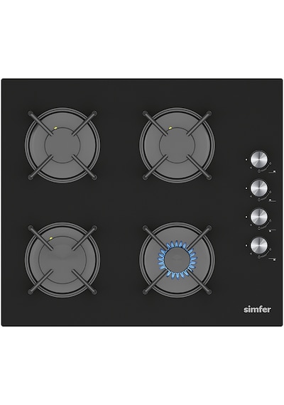 Simfer 3046 Siyah Set Üstü Cam Ocak