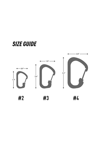Nite Ize Slidelock Carabiner 3-çelik