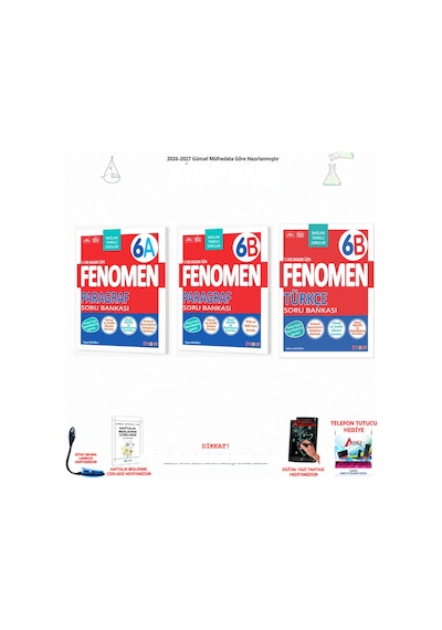 Fenomen 6. Sınıf Türkçe F6-095 6-095 3 Kitap Seti