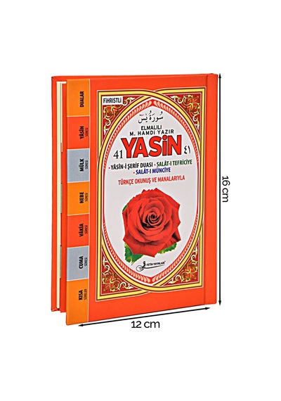 Yasini Şerif Kitabı - Çanta Boy - 128 Sayfa - Ciltli - Pembe Renk