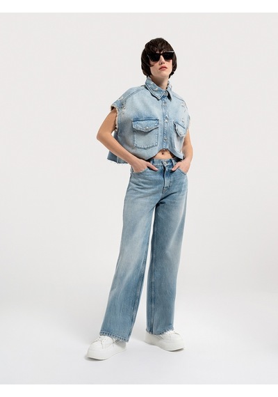 LOFT Oversize Kadın Yelek Lf2036028 Q1.v1 Denim