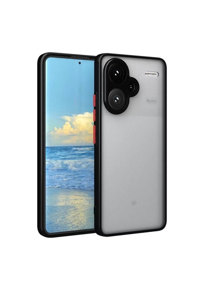Sh Xiaomi Redmi Note 13 Pro Plus Kılıf Montreal Silikon Kapak - Siyah Najmaddin