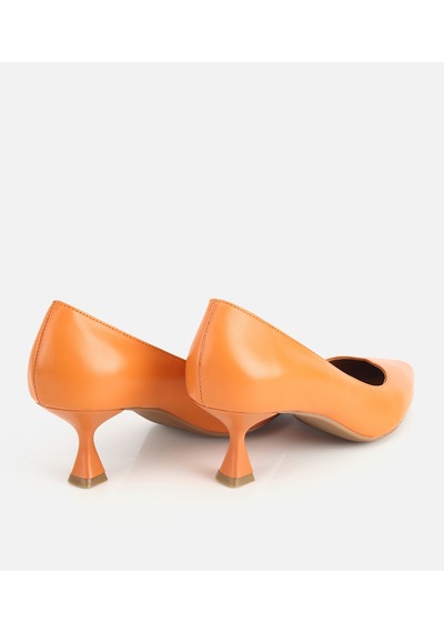 Hotiç Kadın Deri Turuncu Kısa Topuklu Stiletto 01ayh321860a570 01ayh321860a570 TURUNCU