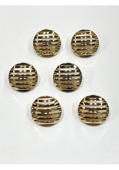 Izgara Model Metal Düğme / Gold / - 1,8 Cm