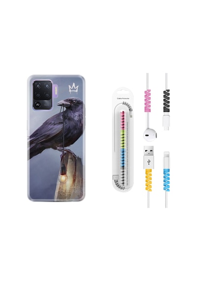 Oppo Reno 5 Lite Kılıf Kablo Koruyuculu King Crow 1670