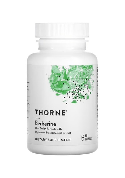 Thorne Berberine Hcl Barberry Extract Phytosome Phospholipid Plus 60 Caps