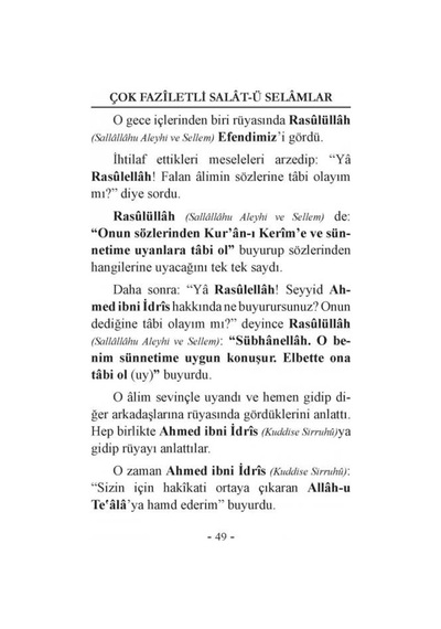 Çok Faziletli Salat-ü Selamlar | Lalegül Yayıncılık 9786058547407