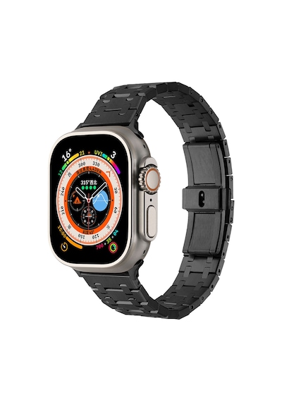 Zore Watch 44mm Uyumlu Krd-83 Metal Kordon-gümüş