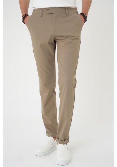 Efor Comfort Fit Beli Lastikli Bej Jogger Pantolon P 1184 Bej
