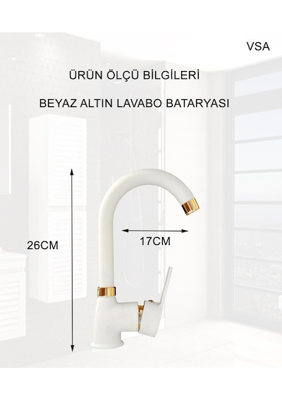 Beyaz Altın Robot Yağmurlama Duş Seti Delta Banyo Lavabo Batarya Seti Beyaz