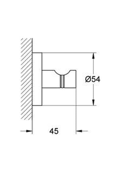 Grohe Essentials Bornoz Askısı - 40364001 Çok Renkli