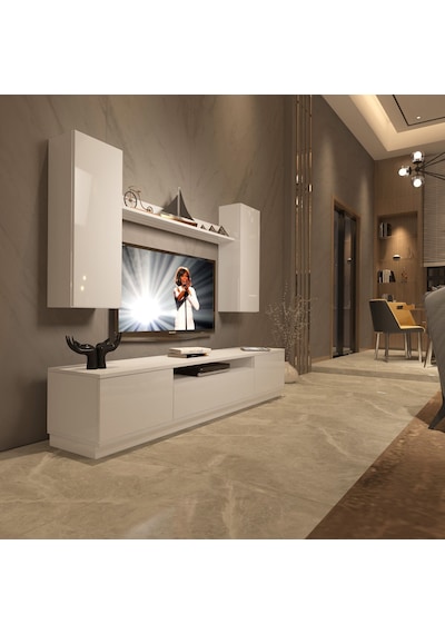 Decoraktiv Trendstyle 5ds Mdf Tv Ünitesi Tv Sehpası Beyaz