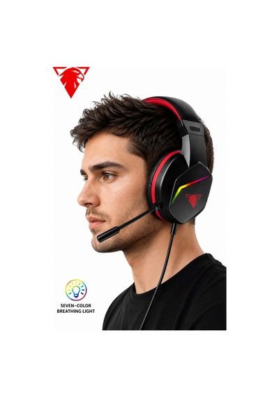 Jedel Gaming Gh-269 7.1 Usb Mikrofonlu Rgb Oyuncu Kulaklığı - Siyah/kırmızı