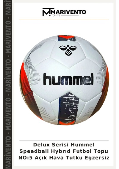 Delux Serisi Hummel Speedball Hybrıd Futbol Topu No:5 Açık Hava Tutku Egzersiz Çok Renkli