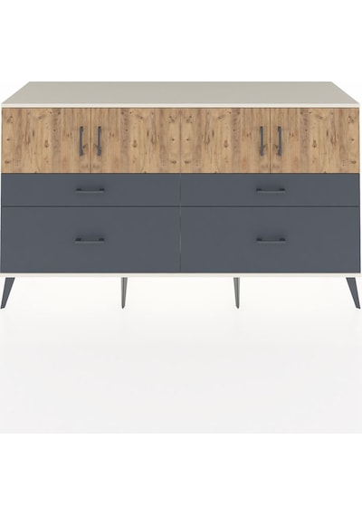 Hyperion Konsol 2 Raflı 4 Çekmeceli 4 Kapaklı 176x44x99 Aytaşı-ça Aytaşı-çam/antrasit Hyperion Konsol 2 Raflı 4 Çekmeceli 4 Kapaklı 176x44x99 Aytaşı-ça Aytaşı-çam/antrasit
