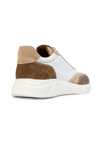 Deery Hakiki Süet Vizon Rengi Erkek Sneaker Ayakkabı - 01962Mvznp01 Vizon
