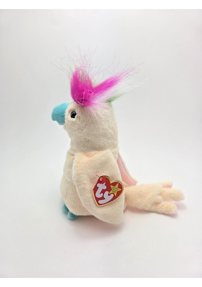 Pompom Kakadu Papağan Peluş 20 Cm Çok Renkli