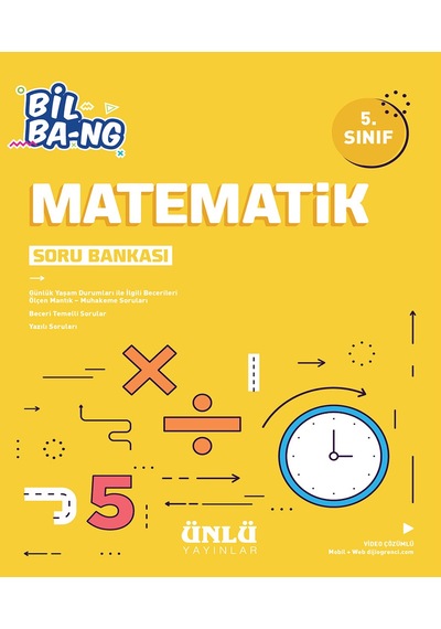 Ünlü Yayınları 5. Sınıf Matematik Bil Bang Soru Bankası