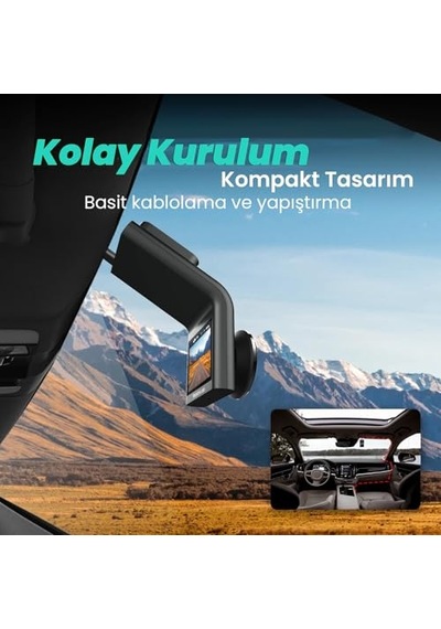 360+ G300h Pro 3k Qhd Adas Wifi + Gps 140 Geniş Açı Gece Görüşlü Akıllı Araç İçi Kamera