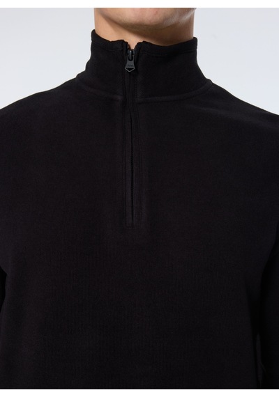 Jeep Siyah Erkek Dik Relaxed Düz Sweatshirt J4wm-swt4281 Çok Renkli