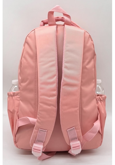 Çok Bölmeli Lüks Unisex Saten Suya Dayanıklı Kumaş Ortaokul Lise Okul Ve Sırt Çantası / 2300 Pudra Pembe