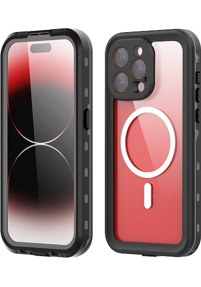 Apple Uyumlu iPhone 15 Pro 1-1 Su Geçirmez Kılıf-siyah