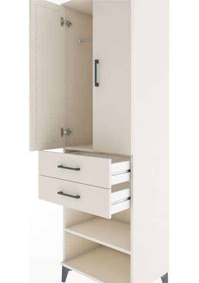 Hyperion Dolap 2 Raflı 2 Çekmeceli Tek Askılı 60x44x195 Aytaş... Aytaşı
