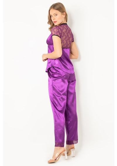 Doremi Miorre Kısa Kol Saten Bayan Pijama Takım