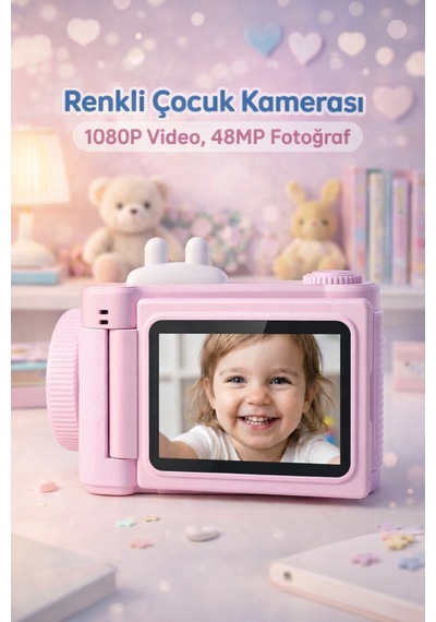 1080p Hd Video Ve 48mp Çözünürlüklü Döner Ekranlı Hem Eğlence Hem Yaratıcılık 8x Zoom & Hd Video Kayıt