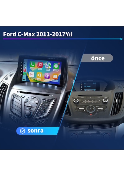 Ford C-max 2011-2017yıl Multimedya 4-64 Gb Navigasyon