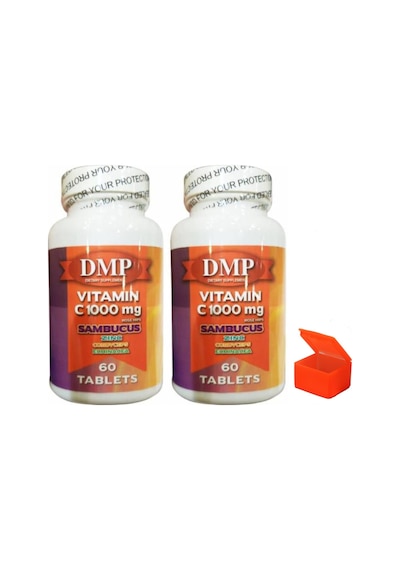Dmp Vitamin C 1000 Mg Çinko Kara Mürver 2 Kutu 120 Tablet