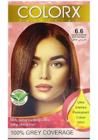 Colorx Bitkisel Saç Boyası Set - 6.6 Koyu Mahogany