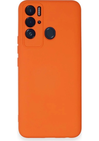 Uryport Tecno Pova Neo Kılıf Nano İçi Kadife Silikon - Turuncu