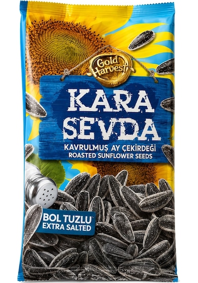 Kara Sevda Ay Çekirdeği 180 Gr Bol Tuzlu X 12 Adet