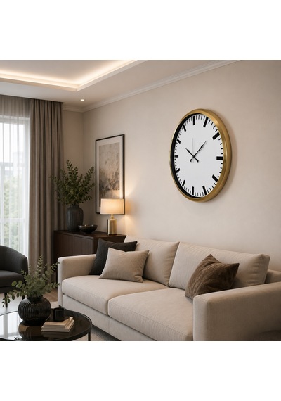 Gold Ivory Prime 52 X 52 Cm Duvar Saati