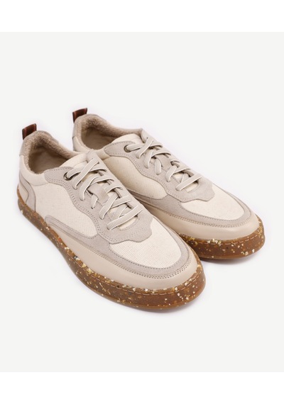 Yargıcı Deri Keten Sneaker 24yeay4472x 017 Bej