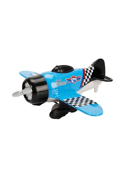 Die-cast Metal Çek Bırak Oyuncak Savaş Uçağı 15 Cm Mavi