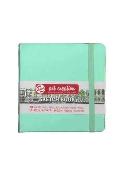 Art Creation Sketch Book Eskiz Bloğu 12x12 Cm 140g Su Yeşili