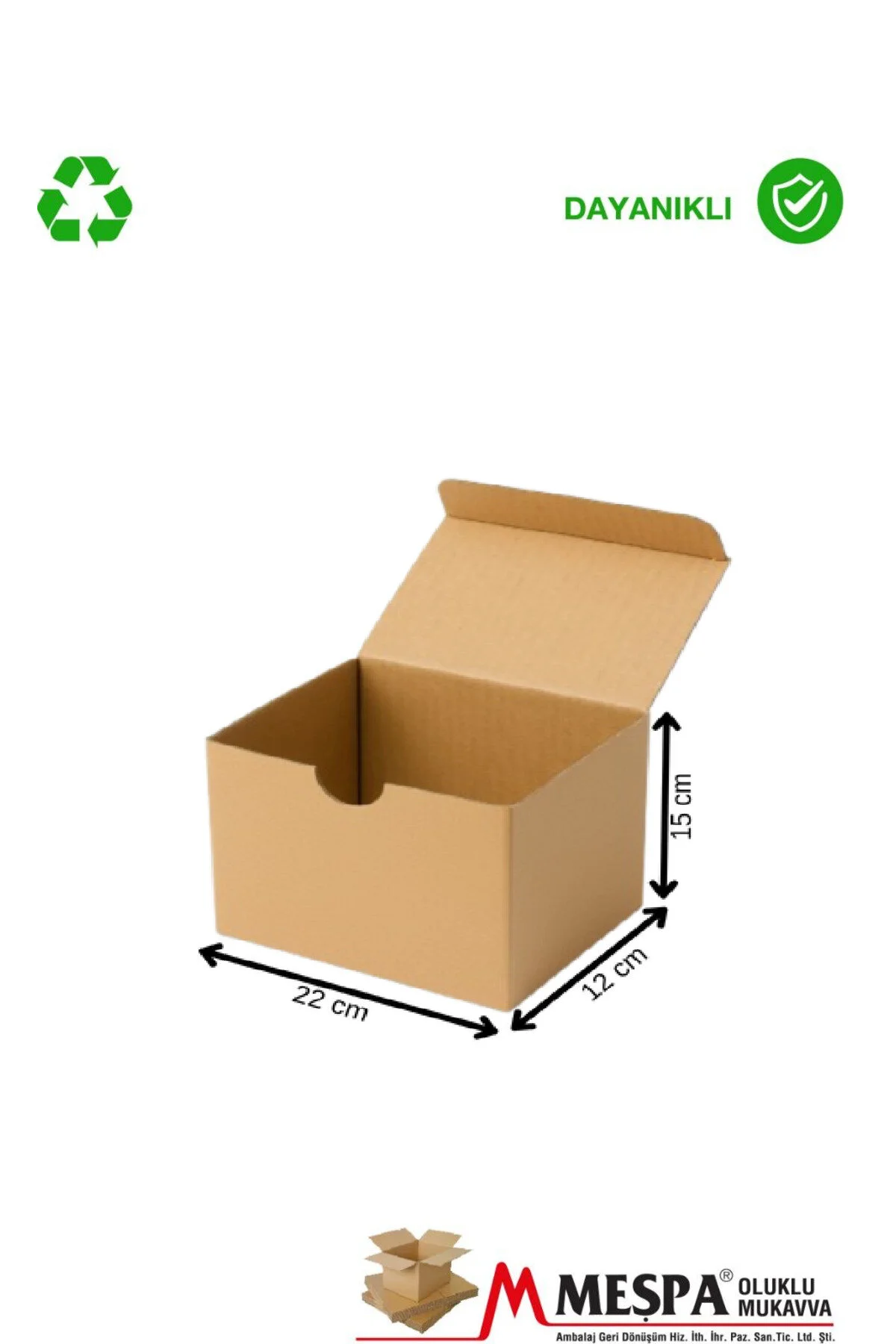 22 X 12 X 15 Ölçülerinde 50 Adet Kalıplı E Ticaret Ve Saklama Kutusu 50 Adet