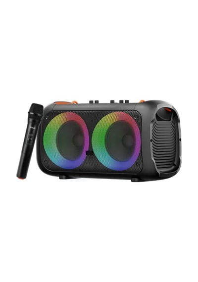 Party Box Bluetooth Hoparlör Kablosuz Mikrofonlu 60w Karaoke Speaker