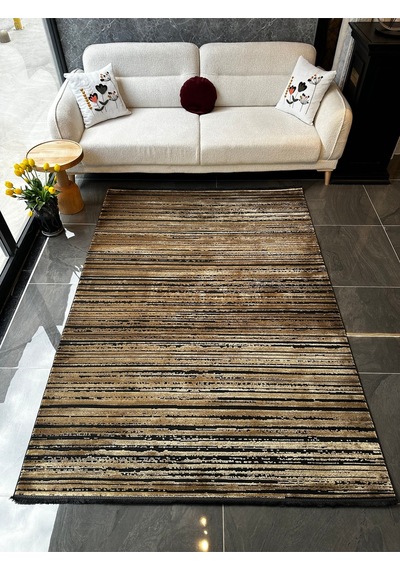 Sıerra Halı Salon, Oturma, Yatak Odası Halısı Desen Kodu 34670-975 Siyah-sarı