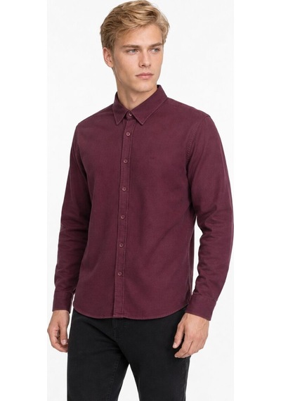 Loft Regular Fit Erkek Gömlek U.kol Lf2037219 Q1.v1 Bordo