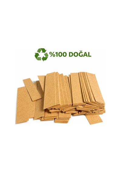 Doğal Geri Dönüşümlü Kağıttan Üretilen Parfüm Koku Test Kağıdı 1000 Li Paket Kraft Koku Test Strip