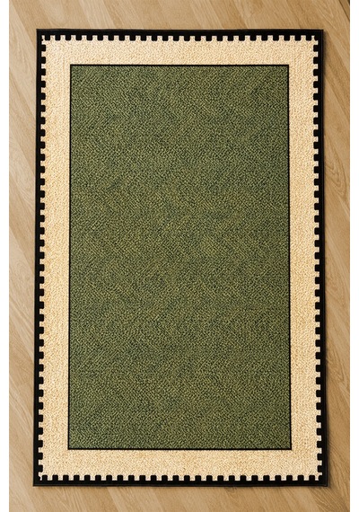Neho Green Makinede Yıkanabilir Kaymaz Taban Leke Tutmaz Dijital Salon Halısı Mutfak Halısı Ve Yolluk Haki