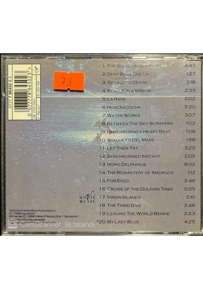 Plak Değildir Cd Dir Cd Eric Serra The Big Blue Cd