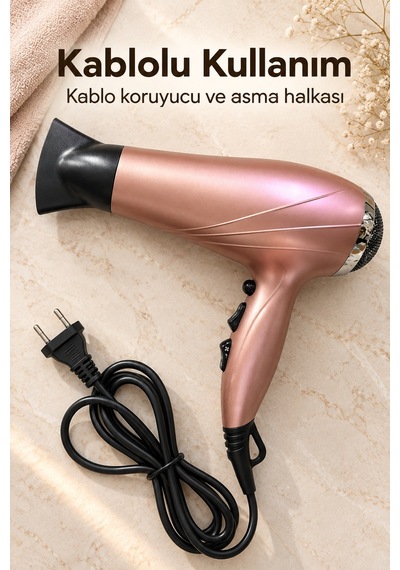 Asma Halkalı Kablolu Saç Kurutma Makinesi - Lisinya