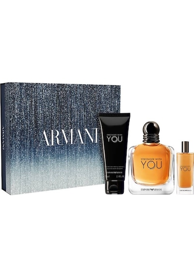 Emporio Armani Stronger With You Erkek Parfüm EDT 100 ML + Stronger With You Erkek Parfüm EDT 15 ML + Duş Jeli 75 ML