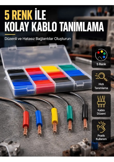 Lb 560 Parça Isı Makaron Seti Elektrik, Otomotiv Ve Elektronik İçin Profesyonel İzolasyon Kiti