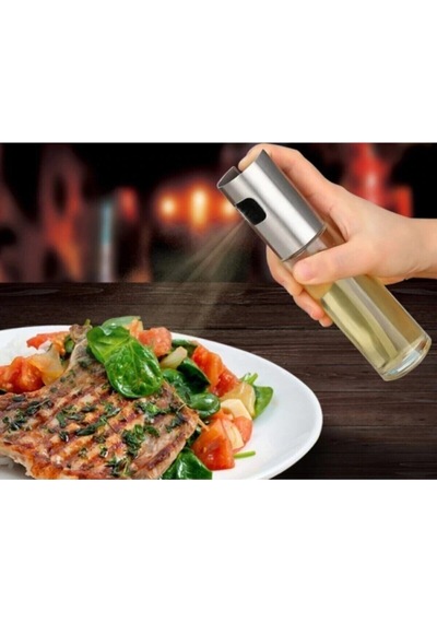 Sprey Cam Şişe Zeytinyağı Sirke Yağ Püskürtücü Yağdanlık 100 Ml Turuncu Diğer